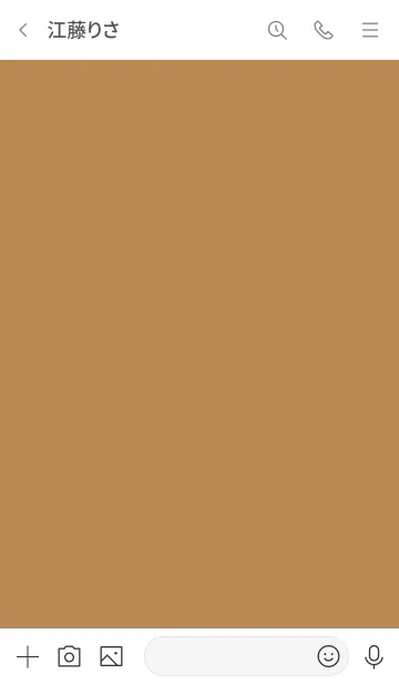 [LINE着せ替え] シンプル（white brown)V.794の画像3