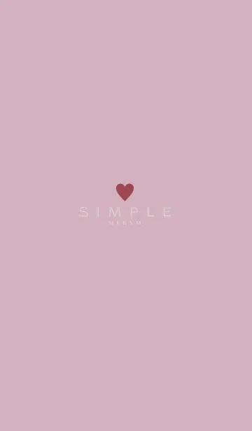 [LINE着せ替え] DUSKY PINK SIMPLE 31の画像1