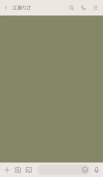 [LINE着せ替え] 飽きないシンプルカーキベージュ。の画像3