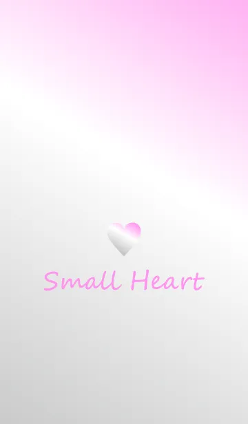 [LINE着せ替え] Small Heart *Silver+Pink*の画像1