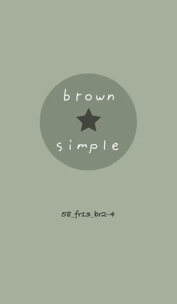 [LINE着せ替え] シンプル58 FR13 スモーキーMA ブラウン2-4の画像1