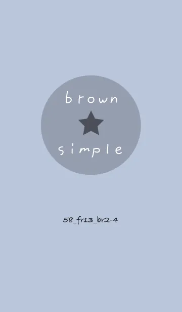 [LINE着せ替え] シンプル58 FR13 ホワイトAsh ブラウン2-4の画像1