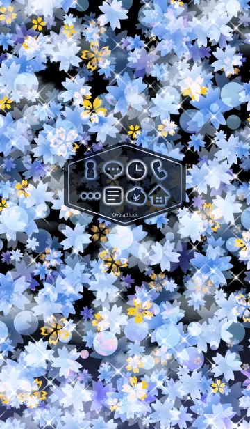 [LINE着せ替え] 運気上昇！雪桜満開の画像1