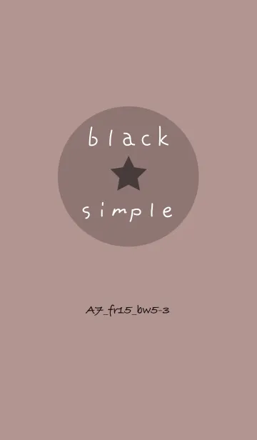 [LINE着せ替え] シンプルA7 FR15 ピンク ブラック5-3の画像1