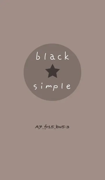 [LINE着せ替え] シンプルA7 FR15 ベージュ2 ブラック5-3の画像1