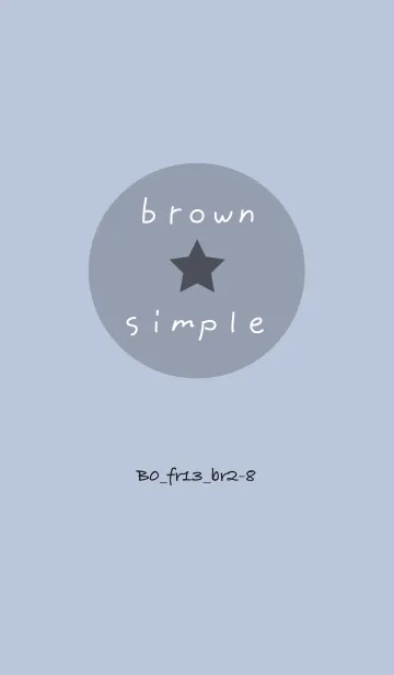 [LINE着せ替え] シンプルB0 FR13 ホワイトAsh ブラウン2-8の画像1