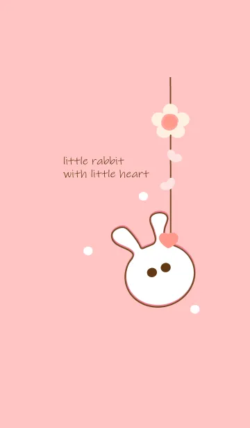 [LINE着せ替え] little rabbit with little heart 58の画像1