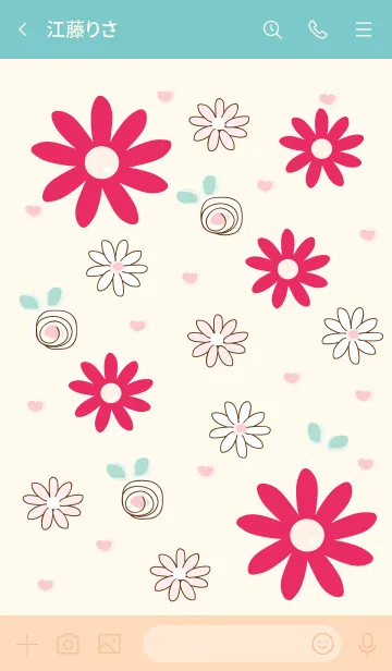 [LINE着せ替え] Cute flowers 3 ^^の画像3