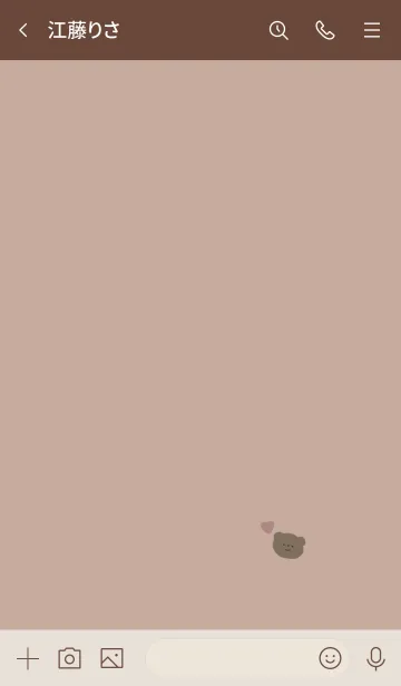 [LINE着せ替え] ゆるクマとくすみカラー。の画像3