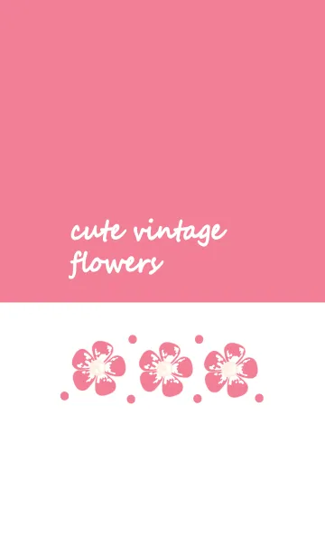 [LINE着せ替え] Cute vintage flower 58 :)の画像1