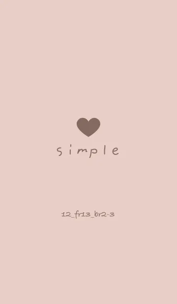 [LINE着せ替え] シンプル12 FR13 ベージュ ブラウン2-3の画像1