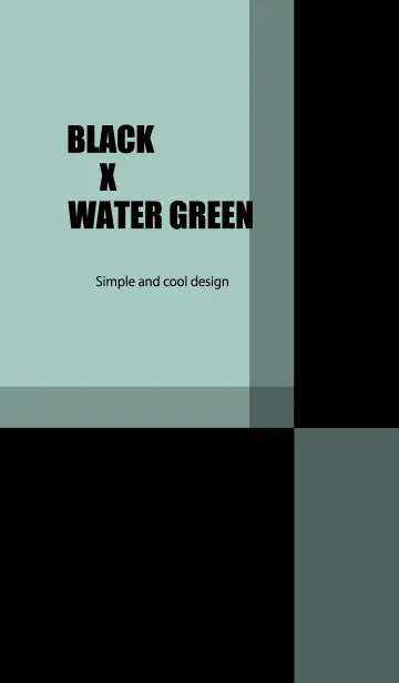 [LINE着せ替え] BLACK X WATER GREENの画像1