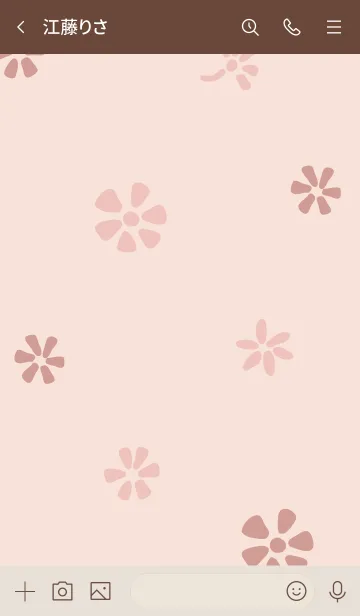 [LINE着せ替え] 小花たくさん ピンク5の画像3