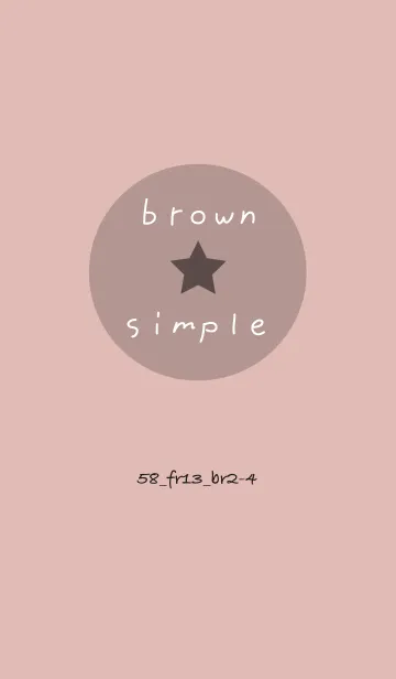 [LINE着せ替え] シンプル58 FR13 ピンク ブラウン2-4の画像1