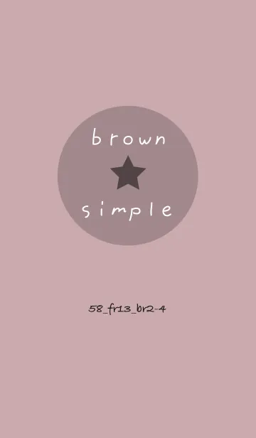 [LINE着せ替え] シンプル58 FR13 ピンク2 ブラウン2-4の画像1