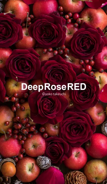 [LINE着せ替え] DEEP ROSE RED ～ 薔薇とチェリーの画像1