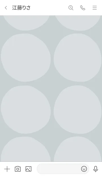 [LINE着せ替え] シンプル 丸大きめ21の画像3