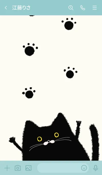 [LINE着せ替え] くろねこの日常の画像3