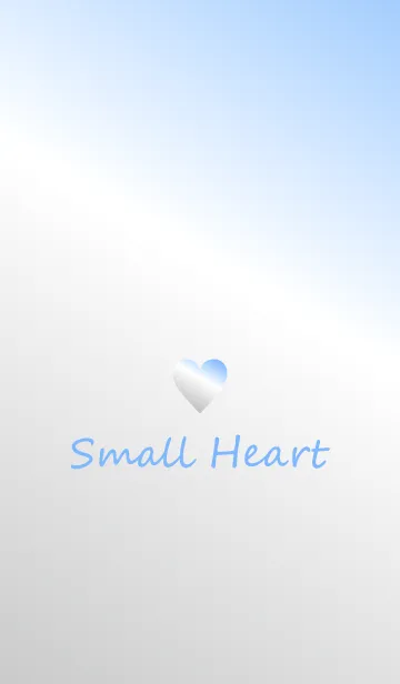 [LINE着せ替え] Small Heart *Silver+Blue*の画像1