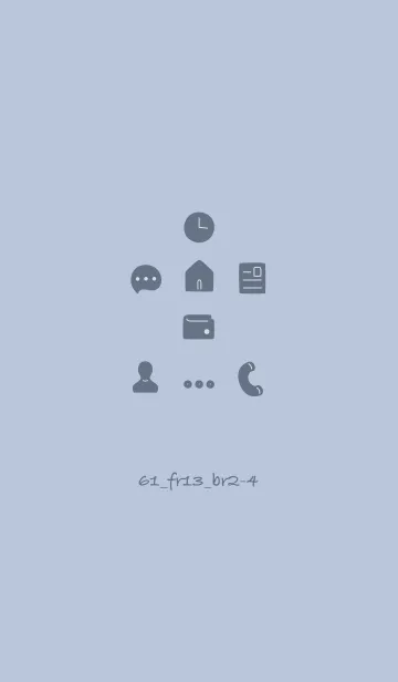 [LINE着せ替え] シンプル61 FR13 ホワイトAsh ブラウン2-4の画像1