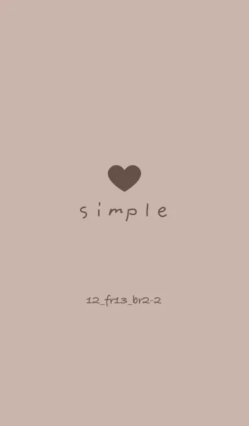 [LINE着せ替え] シンプル12 FR13 ベージュ2 ブラウン2-2の画像1