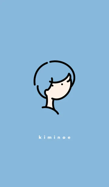 [LINE着せ替え] kiminoe ver.ブルーの画像1