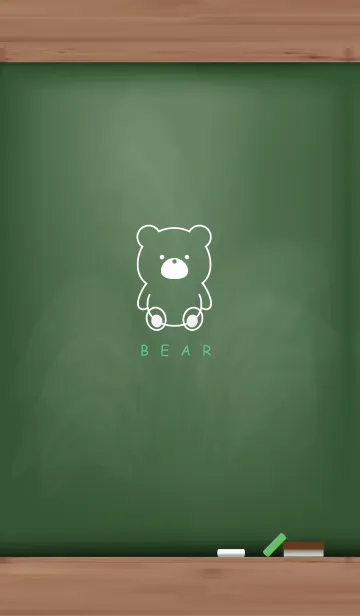 [LINE着せ替え] Black Board BEAR 32.の画像1