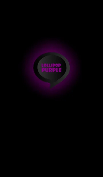 [LINE着せ替え] Lollipop Purple Button In Black V.4 (JP)の画像1