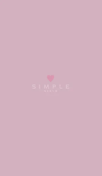 [LINE着せ替え] -DUSKY PINK SIMPLE-の画像1