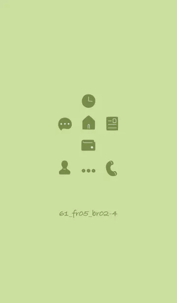 [LINE着せ替え] シンプル61 fr05 イエロー ブラウン2-4の画像1