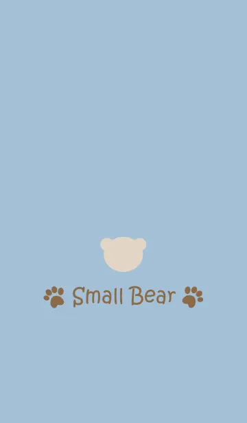 [LINE着せ替え] Small Bear *SMOKYBLUE 5*の画像1