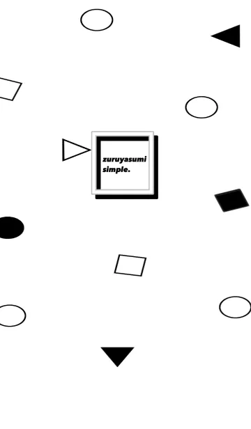 [LINE着せ替え] zuruyasumi[simple]の画像1