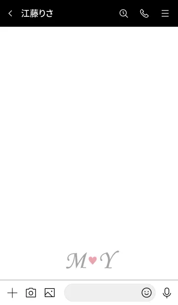 [LINE着せ替え] Love Initial M&Y イニシャルの画像3