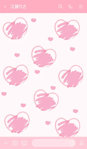 [LINE着せ替え] Sweet mini heart new version 48の画像3