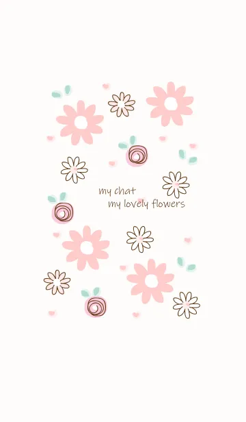 [LINE着せ替え] My chat my lovely flowers 30の画像1