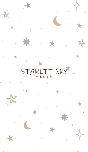 [LINE着せ替え] SIMPLE STARLIT SKY - MEKYM - 22の画像1