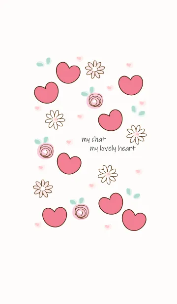 [LINE着せ替え] My chat my lovely heart 4の画像1