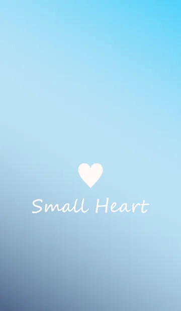 [LINE着せ替え] Small Heart *Blue Gradation 3*の画像1