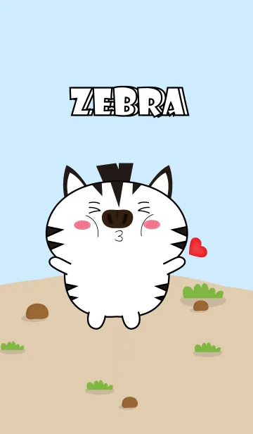 [LINE着せ替え] Emotions Cute Zebra Theme (JP)の画像1