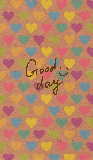 [LINE着せ替え] クラフトハートカラフル スマイル29の画像1