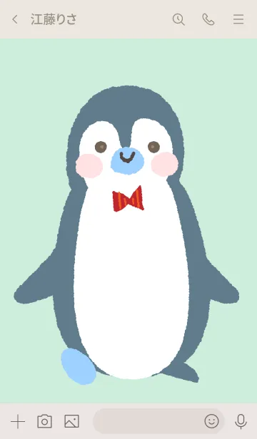 [LINE着せ替え] SIMPLE PENGUIN DAYSの画像3