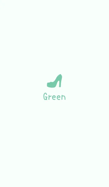 大人かわいいハイヒール＊グリーンのLINE着せ替え