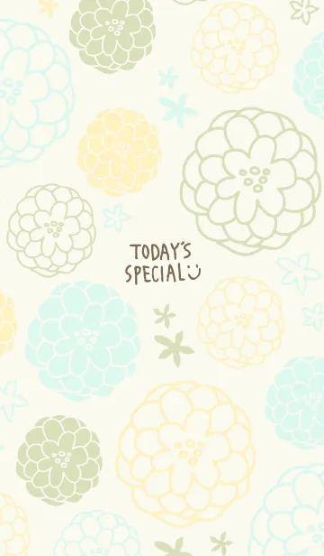 [LINE着せ替え] 手書き お花 ほんわか20の画像1