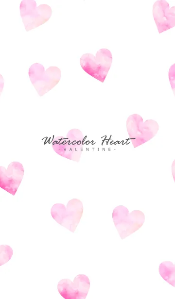 Watercolor Heart -VALENTINE-のLINE着せ替え