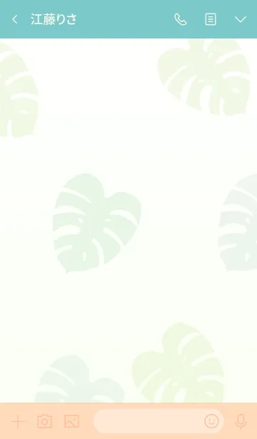 [LINE着せ替え] シンプルモンステラ10の画像3