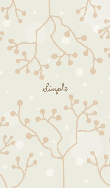 [LINE着せ替え] 木の実 ベージュ3の画像1