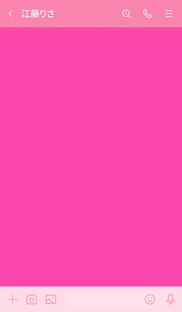 [LINE着せ替え] Fuchsia Pink Theme Vr.6 (JP)の画像3