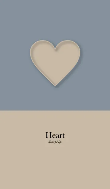 [LINE着せ替え] Simple heart plate 2.の画像1