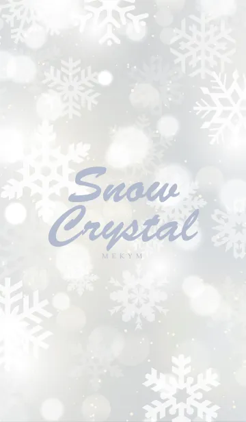 [LINE着せ替え] -Snow Crystal- MEKYM 33の画像1