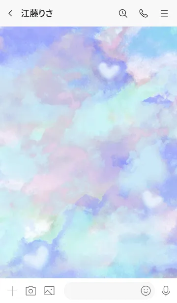 [LINE着せ替え] Cloud Blue 〜 雲 〜の画像3